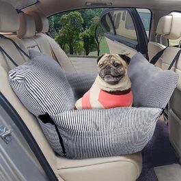Підвищувач для автокрісла Johnear для собак до 30 кг, 2 в 1: ліжко та переноска, з кишенями та страхувальним ременем, 76x52x20 см