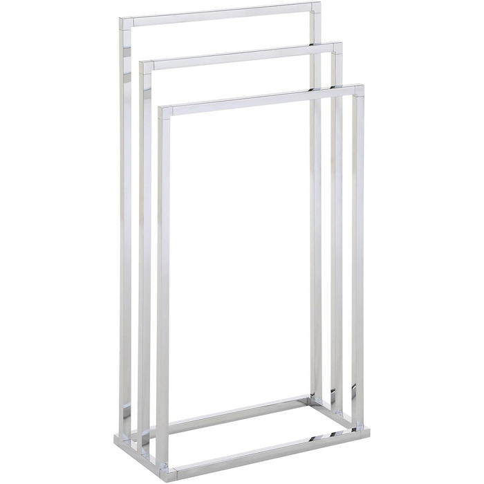 Підставка для рушників KUNO, хром - самостійна підставка для рушників з 3 полицями, металева