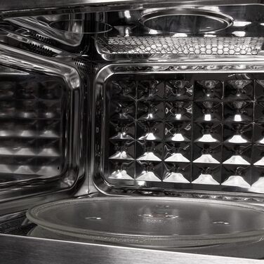 Мікрохвильова піч Cecotec GrandHeat 2000 вбудована, чорна. 1200 Вт, 21 л, гриль, 8 функцій, сенсорний дисплей, таймер