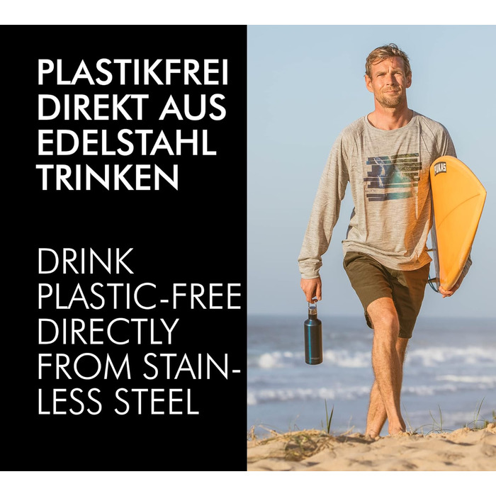 Термокружка THERMOcafé TC Traveler Bottle Sapphire Blue, 500 мл, з нержавіючої сталі, 12 годин гаряча, 24 години холодна, з ручкою