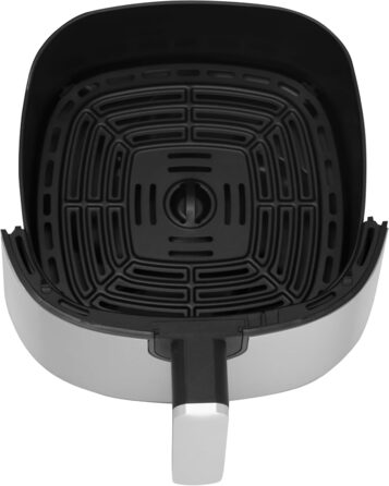 Фритюрниця GASTROBACK Air Pro XXL: 6.5 л, 8 програм, сенсорне керування, срібно-чорний колір