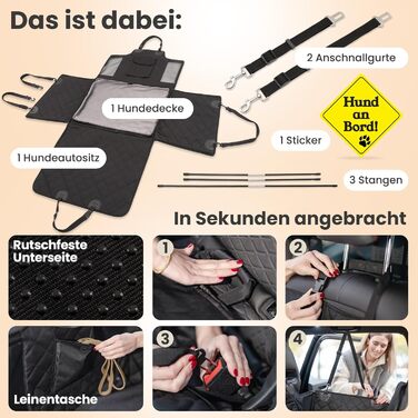 Автокрісло для собак 2GOODz з плюшевою підстилкою - безпечні ремені, водонепроникне та міцне