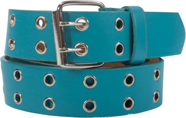 Пряжка з подвійною петлею з шкіри для жінок та чоловіків, кільцевий ремінь, різні кольори, розміри, ширини (115/BW100 - Шир. 3,5 см, М'ятний)