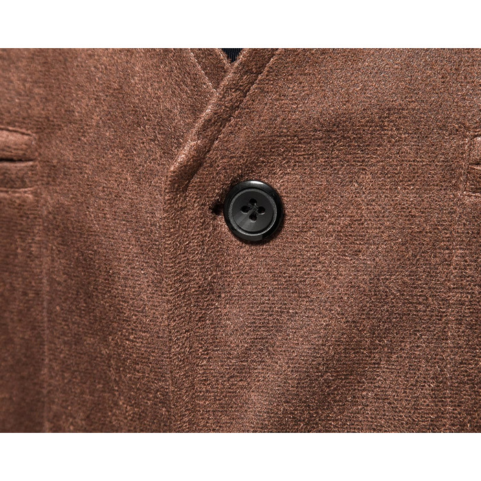 Чоловіча жилетка, формальна, без рукавів, V-подібний виріз, замша, бізнес-жилетка (L, хакі)