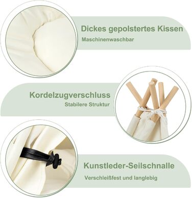 Тент-кімната для домашніх тварин EUGAD з подушкою: ідеальне місце для собак, котів, кроликів та інших тварин. Розмір: 75x75x98 см. Зручний, знімний, миючий.