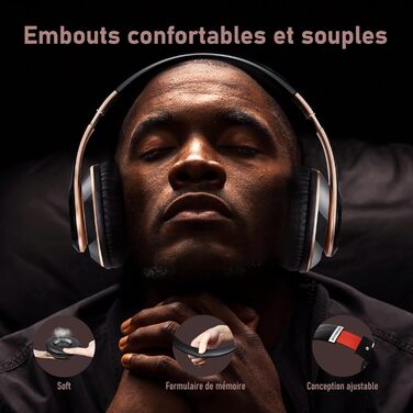 Bluetooth навушники Over-Ear з 6 режимами еквалайзера, 65 годин роботи, HD-мікрофон, FM, SD/TF для подорожей