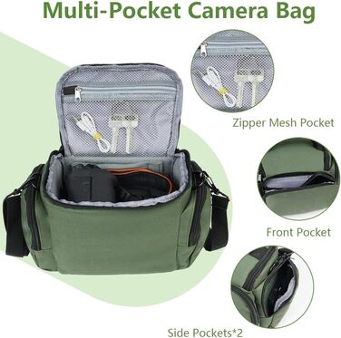 Чохол для камери Ainiv: DSLR/SLR, Canon, Nikon, Sony, водонепроникний, зелений