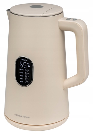 Електричний чайник Götze & Jensen KT940E Ecru, 1800 Вт, 1,5 л, бежевий/коричневий