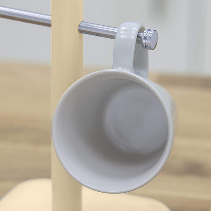Swan SWKA1030CN Retro Teapot Stand for 6 Cups, Weighted Base, Cream