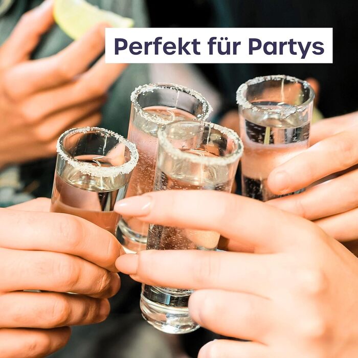Набір келихів для шотів Volila 12 шт, 6cl, міцне скло для горілки, текіли, вечірок - безпечні для мийки в посудомийній машині