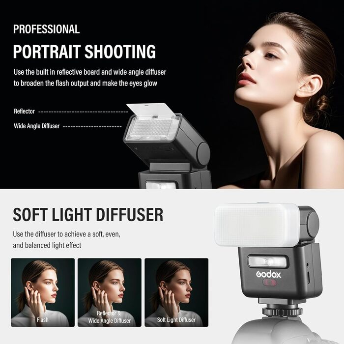 Godox IT32: Світловий прилад для камери Canon з TTL, X5C, GN18, 510 спахів, сенсорний екран та LED-підсвічуванням