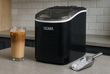 Льодогенератор Sigma, чорний, 112 Вт, 12 кг/24 год, 2,2 л