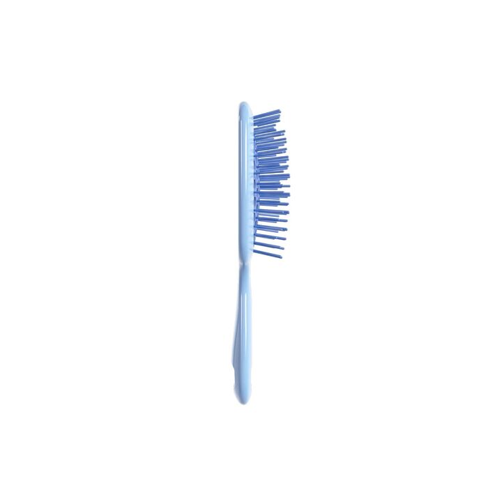 Розпушувач для волосся FHI Heat UNbrush Mini – безболісне розчісування для всіх типів волосся, сухих та мокрих. Довговісні дуофлекс-щітинки, антистатичні, легка ручка, вентильована насадка, блакитний колір