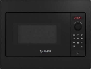Вбудована мікрохвильова піч Bosch BFL524MS0, 38x60 см, 800 Вт, чорна, серія 2