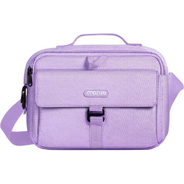 Сумка для камери MOSISO на плече, Crossbody Sling, з дощовиком. Підходить для Canon, Nikon, Sony (фіолетова)