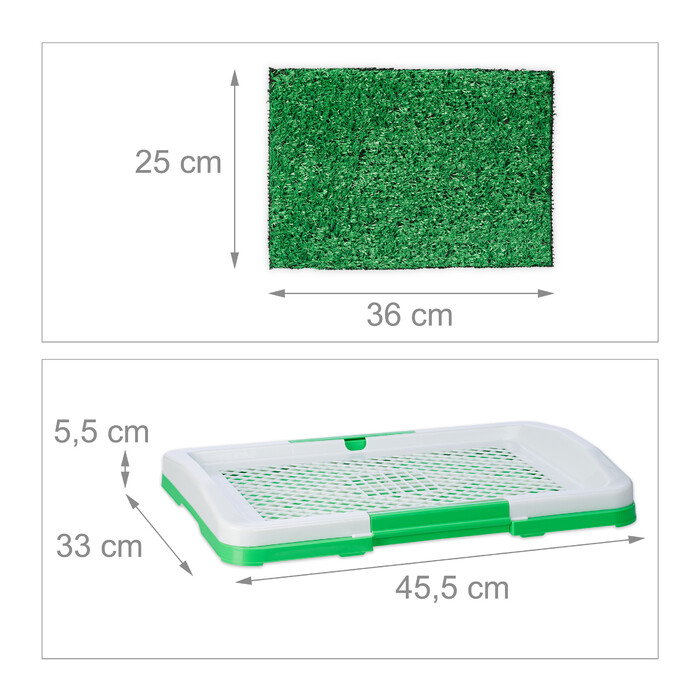 Relaxdays dog toilet with grass