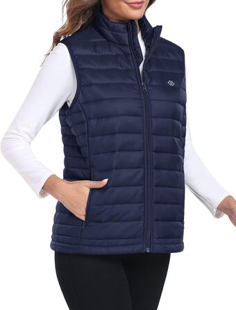 oFiz Steppweste Daen: Легка степкова жилетка Daen для активного відпочинку, туризму та подорожей (Синій, L)