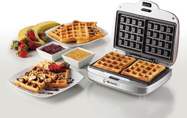 Ariete Party Time Waffle Maker - Non-Stick, 700W, Red