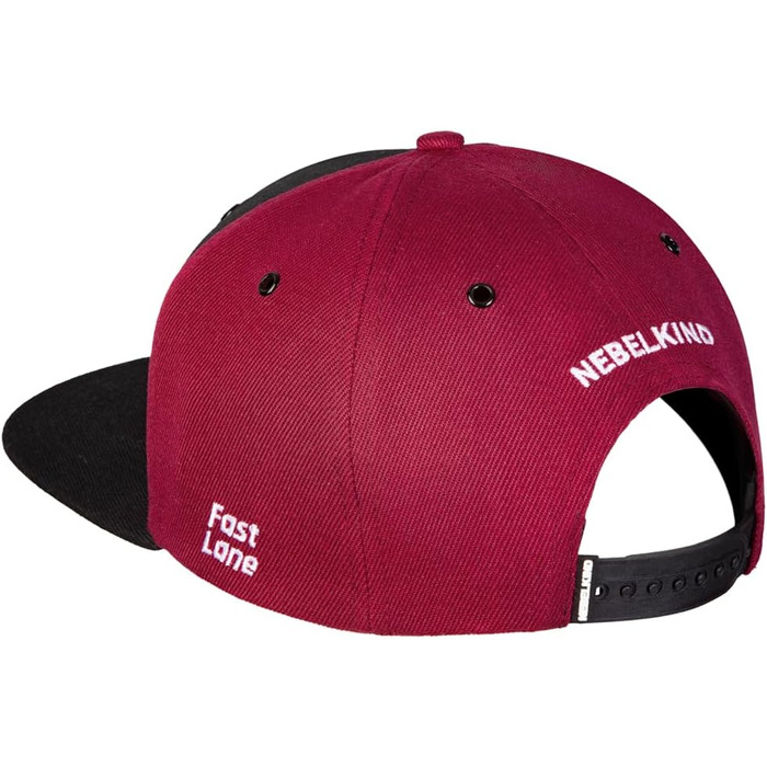 Кепка Nebelkind Snapback для чоловіків та жінок, унісекс, регульована, чорна з оливково-зеленим (чорна з червоним)