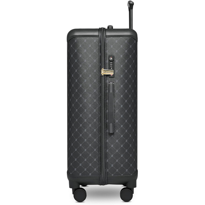 Чемодан Lazarotti Palermo: середній, 49 x 29 x 66 см, гібридний матеріал, TSA-замок, 4 колеса, захист кутів (Чорний)