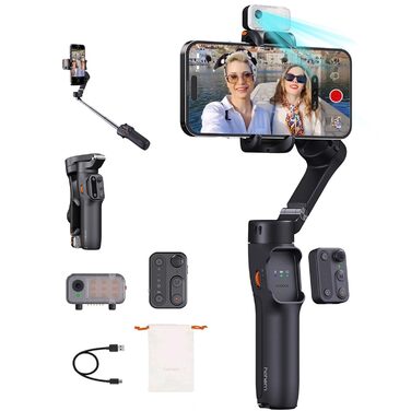 Hohem iSteady V3 – Стабілізатор для смартфона з AI-трекером, магнітним світлом та пультом ДУ