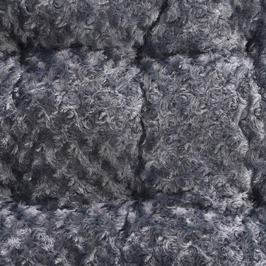 Amazon Basics Machine Washable Dog Bed for Large Dogs - Washable and Durable, 102 x 69 x 9 cm, Gray Swirl