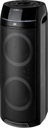 Reflexion PS09BT Bluetooth Партійний Динамік, DJ, Караоке, 500 Вт, Радіо UKW-PLL, LED-ефекти, Мікрофон, Акумулятор, Чорний