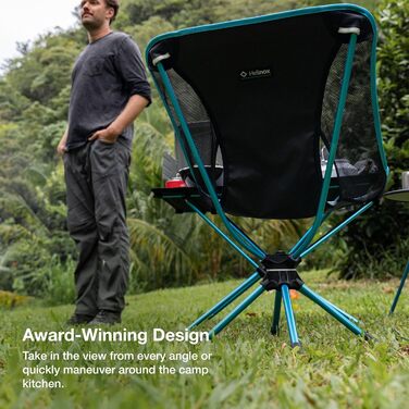 Крісло Helinox Swivel - обертове, легке, чорне