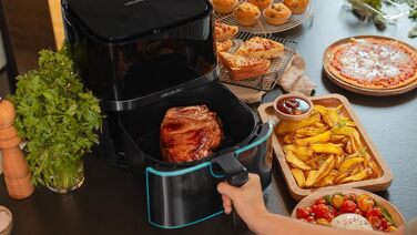 Фритюрниця Cecotec Cecofry Full Inox 5500 Pro 5.5 л, 1700 Вт, без масла, PerfectCook, з аксесуарами, нержавіюча сталь