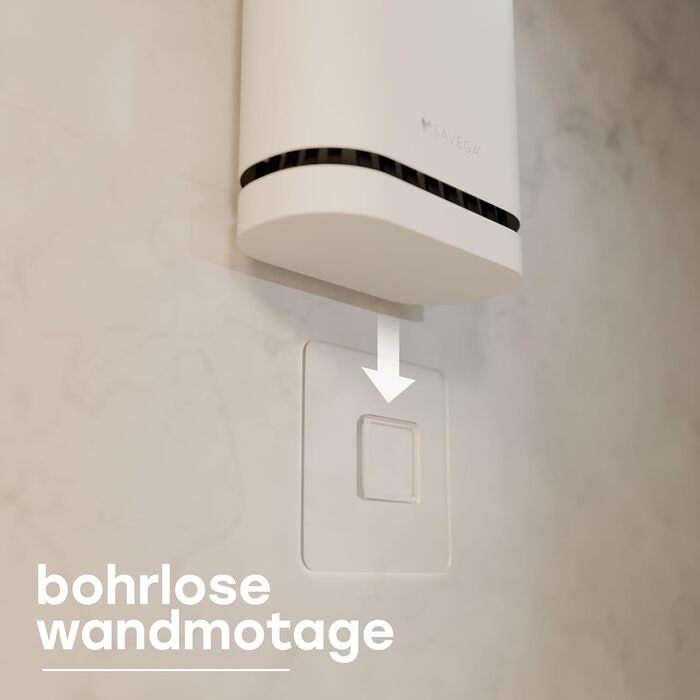 Силіконова щітка для унітазу SAVEGA з кришкою, чорна – плоска та гнучка – настінна без свердління – антибактеріальна комплексна щітка для унітазу (біла)