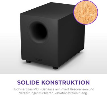 NZXT Relay – Комп'ютерні колонки для ігор, 80 Вт, Full-Range звук, чорний