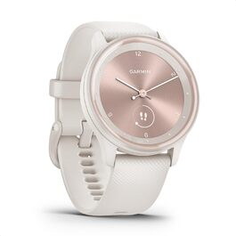 Garmin vívomove Sport - Розумний годинник з аналоговими стрілками та сенсорним дисплеєм. Функції спорту та здоров'я, сповіщення зі смартфона та до 5 днів роботи від акумулятора. Колір: слонова кістка