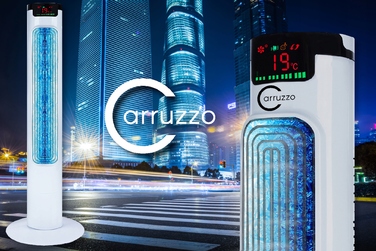 Колонний вентилятор Carruzzo Exclusive Line Cold Wind Tower Fan 3в1, білий