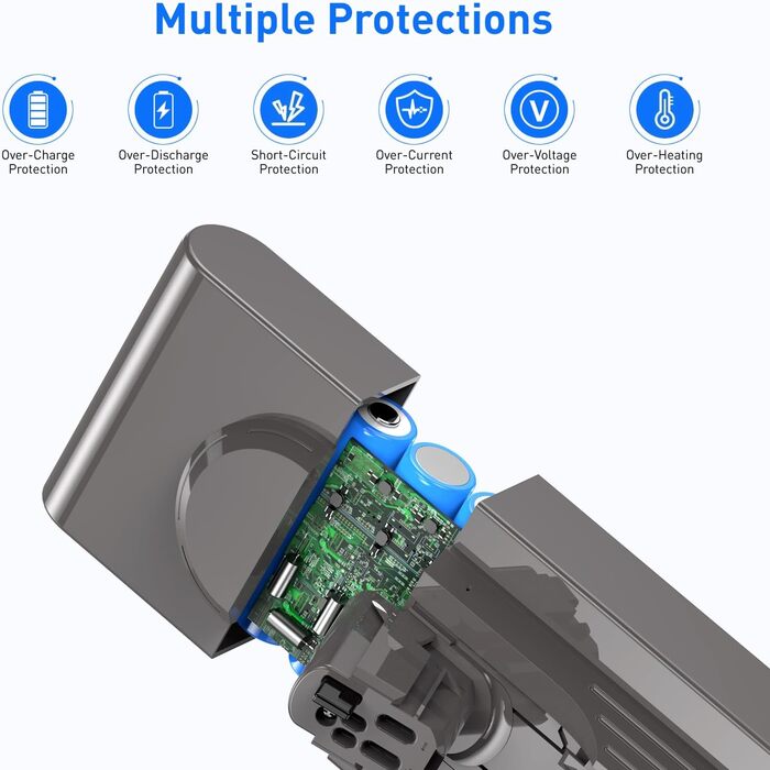 Акумулятор NASTIMA 25,2V 3900mAh Li-ion для пилососів Dyson V11, V15 (970425-01, 970938-01)