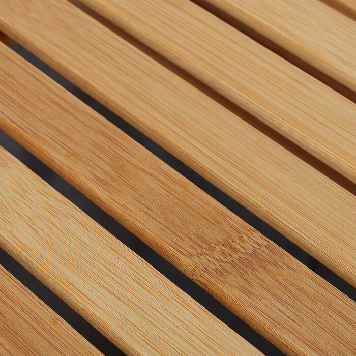 Relaxdays Laundry Basket Shelf Bamboo