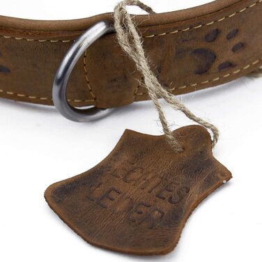 Greenburry В'язаний ошийник для собак з натуральної шкіри, 60 см, L