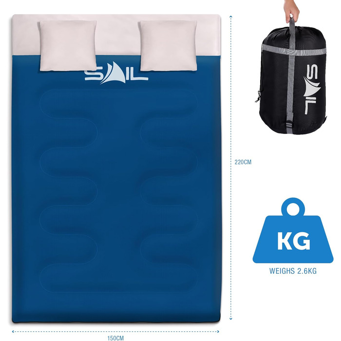 Спальний мішок SAIL Buddy блакитний