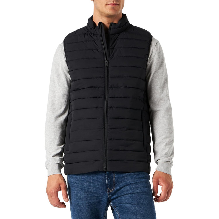 JACK & JONES чоловіча степкова жилетка великого розміру 4XL чорного кольору