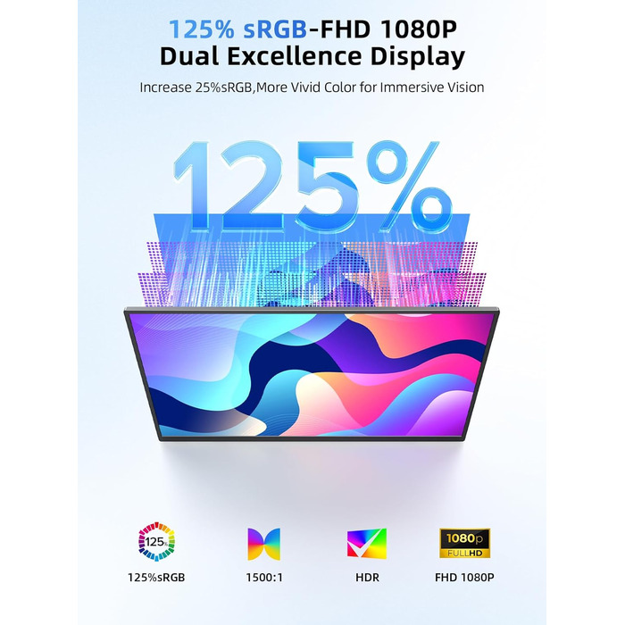 UPERFECT Монітор Портативний 15.6