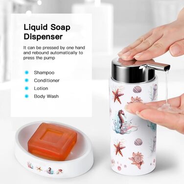 Набір аксесуарів для ванної кімнати Otostar Bambus: миловарка, тримач для зубних щіток, стаканчик, мильниця, тримач для ватних паличок, тримач для туалетного йоржика, сміттєвий бачок (6 предметів)