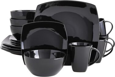 Сервіз Gibson Soho Lounge з реактивної глазурі (16 предметів) для 4 осіб, бежевий