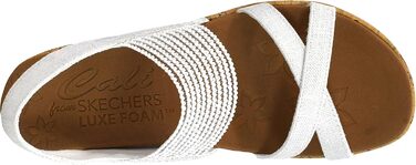Skechers Beverlee - Бежеві кеди-платформа жіночі (40 EU, Natural Nat)