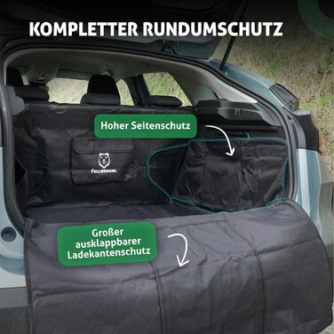 Захист для багажника авто для собак [надміцний клямка] - килимок для багажника, ковдра для собак, SUV, Kombi, Kleinwagen - захист від вологи та бруду - безпечна перевозка собак, стандартний чорний колір