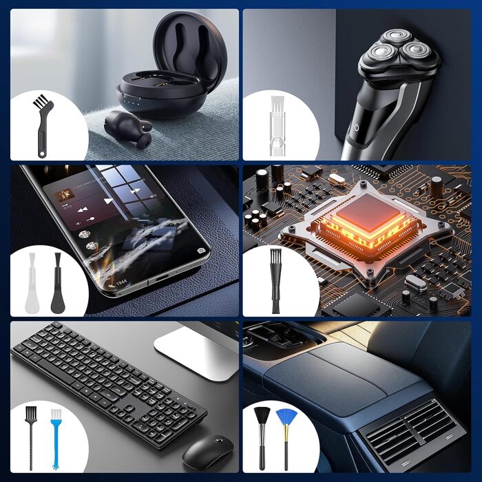 Електричний пилосос-фен для авто 180000 RPM з ліхтариком, модель 2025