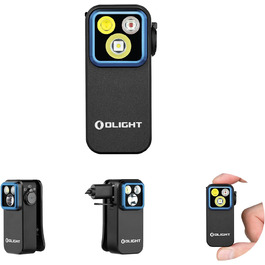 Міні-ліхтар OLIGHT Oclip Pro LED з розсіяним, фокусованим та червоним світлом, 500 лм, USB-C, IPX6, кліпса, для бігу, кемпінгу, аварій