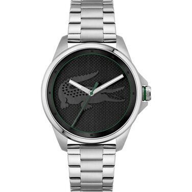 Годинник чоловічий Lacoste LE Croc Analog Quartz сріблястий браслет - 2011131