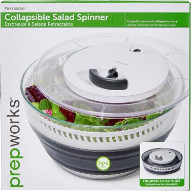 Progressive CSS-1MAX Collapsible Large Salad Spinner