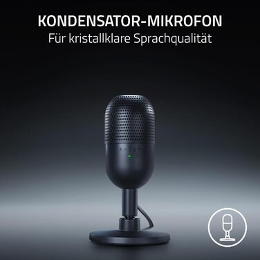 Мікрофон Razer Seiren V3 Mini - компактний USB мікрофон з LED-індикатором та інтегрованим демпфером