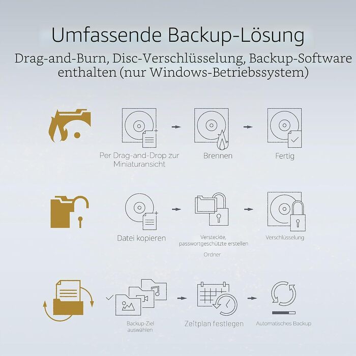 Зовнішній DVD-записувач Asus ZenDrive U9M з USB-C, золотистий