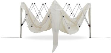 Foldable Gazebo 3x3m including bag | water-resistant, UV 50+ protection | Pop-up tent, foldable gazebo, garden tent, party tent, Capri | Click system metal frame (Cream)